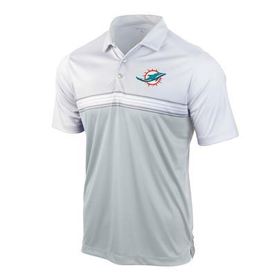 Miami Dolphins Antigua Compass Polo - White