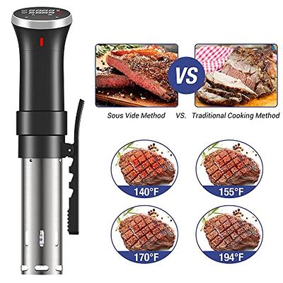 1800W IPX7 Waterproof Vacuum Sous Vide Cooker Immersion Circulator Accurate  Cooking With LED Digital Display Slow Cooker Heater