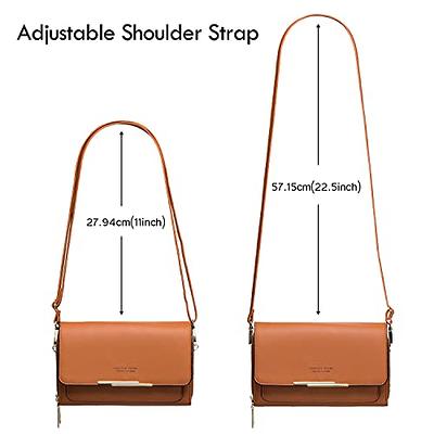 Roulens Small Crossbody Bag for Women,Cell Phone Purse Women's Shoulder Handbags Wallet Purse with Credit Card Slots