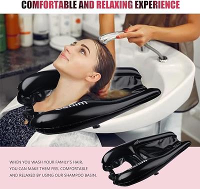 Inflatable Shampoo Basin Portable Hair Washing Basin Bowl Salon