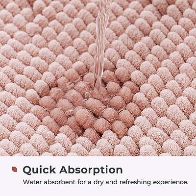 TECHMILLY Super Soft Shaggy Bathroom Rugs, Absorbent Thick Non Slip  Microfiber Bath Rugs, Quick Dry Machine Washable Bath Mat for Bathroom  Floor, Bathtub and Shower 17x24 - Yahoo Shopping