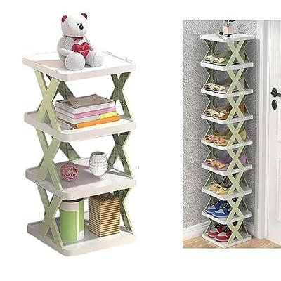 Ktaxon 2 Rows 9 Lattices Shoe Storage Cabinet 6 Tiers Shoe Rack