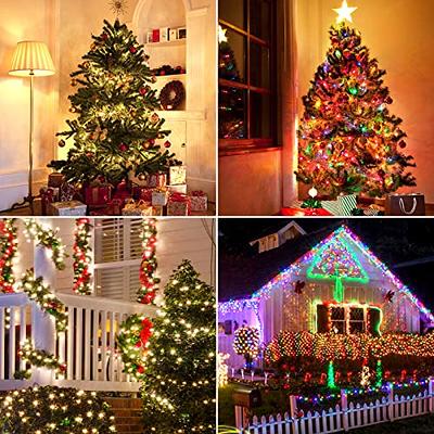 QZYL 410 ft Christmas Lights Outdoor, 1000 LED Long Christmas String Lights, Warm White Fairy Lights for Christmas Decor, Waterproof Christmas Tree Li