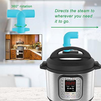 GXF Steam Release Diverter, Silicone Black Steam Diverter Kitchen  Accessories for Instant Pot DUO,DUO Plus