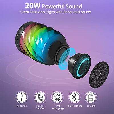 LFS Mini Bluetooth Speakers Portable Wireless Speaker Small Shower Speaker,  15H Playtime, TWS Pairing, Waterproof Outdoor Speaker for Home, Travel