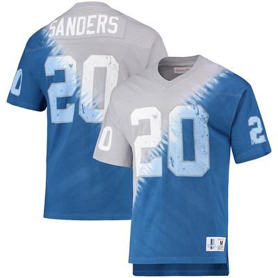 Men's Mitchell & Ness Barry Sanders Blue Detroit Lions Big & Tall