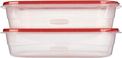 Rubbermaid TakeAlongs, 1 Gallon, 2 Packs, Red, Large Rectangular Plastic  Food Storage Containers - Yahoo Shopping