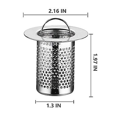 Bathtub Drain Strainer, 5cm Stainless Steel Shower Hair Filter - Kitchen  Sink Stopper, Drain Filter Mesh - For Bathroom, Balcony