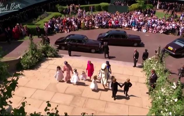 Children gathering at church