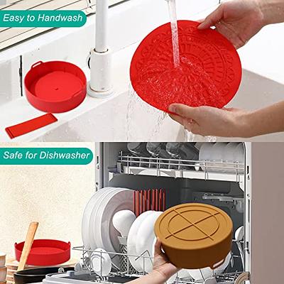 Air Fryer Silicone Pan Safe and Non-Toxic Air fryers Oven Accessories Round  Tray