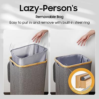 Collapsible Laundry Basket Large Laundry Hamper Washing wIth Laundry Bag  100L