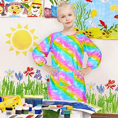 3pcs Kids Painting Smock, Painting Apron, Long Sleeve Waterproof Kids  Painting Apron with 3 Pockets for