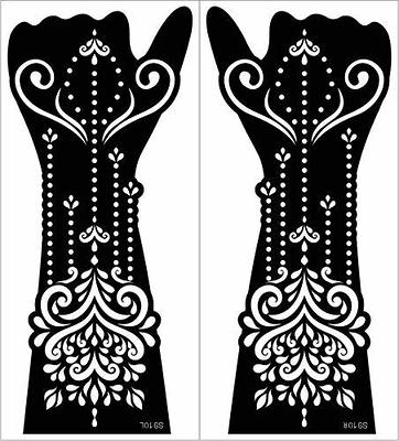 Tattoo Stencil Kit,4 Sheets Floral Pattern Tattoo Stencils for Women and  Girls,Reusable Henna Stencils For Hand,Diy Tattooing Template,Tattoo  Stickers for Face Paint Body Art