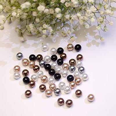 Niziky 1500pcs Pearls Beads for Jewelry Making, Blue 4mm Loose Spacer Round Pearls Beads with Hole, Faux Pearls Beads for Bracelets Necklace Crafts