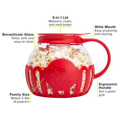 Tasty 3QT Family Size Microwave Popcorn Popper, Dishwasher Safe, Red -  Yahoo Shopping