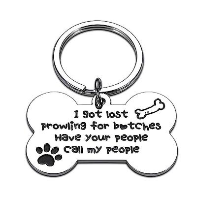 Personalised Pet Tag, Wood Pet Tags, Gift for Animal Lovers, Gifts for Pet  Owners, Cat or Dog ID Tag, Custom Engraved Tag 