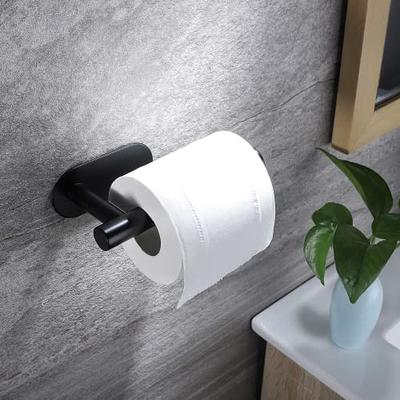 European Style Adhesive Vertical Paper Towel Holder Stainless Steel Wall  Mount Bathroom Kitchen Toilet Tissue Roll