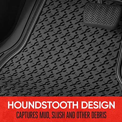 Motor Trend Black FlexTough Car Floor Mats - Deep Dish Heavy Duty Rubber Contour Floor Liners for Car SUV Truck