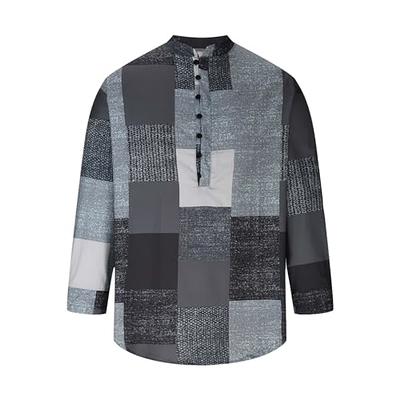 Target Online Shopping Long Sleeve Shirts for Men Cotton Western Aztec  Ethnic Multi Buttons Shirt Causal Ethnic Print Color Block Shirt Mens Polo  Long Sleeve Dark Gray 2X - Yahoo Shopping