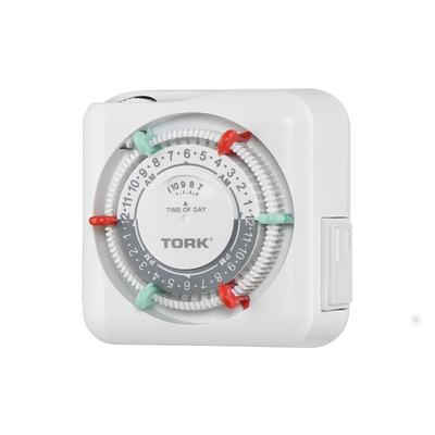 TiFFCOFiO Indoor Mechanical Timers for Electrical Outlets, 2 Prong Plug  White