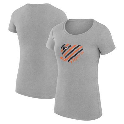 Atlanta Braves G-III 4Her by Carl Banks Women's Heart Graphic Fitted T-Shirt  - Navy