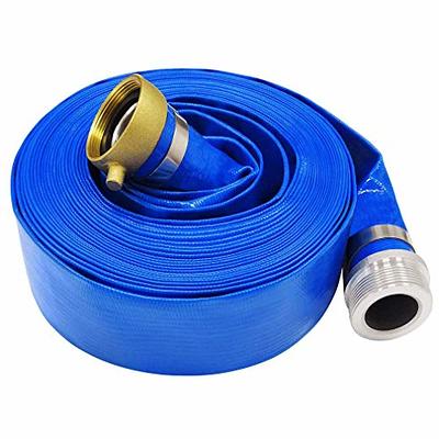 3 x 50' Blue PVC Backwash Hose for Swimming Pools, Heavy Duty Discharge  Hose Reinforced Pool Drain Hose with Aluminum Pin Lug Fittings - Yahoo  Shopping
