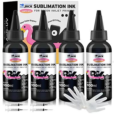 Hiipoo 560ML T49M Sublimation Ink for Epson Surecolor F170 F570 Sublimation  Printer(T49M1 T49M2 T49M3 T49M4 Autofill/ICC-Free/Anti-UV), B/C/Y/M