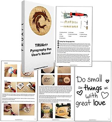 TRUArt Stage 1 Wood Leather Cardboard Paper Pyrography Pen Set w/Jewelry  Soldering Point - Best Woodburning Crafts Burner Tool Kit - Comes with 35  Tips, Dual Power Mode - 30W-15W, Gourd - Yahoo Shopping