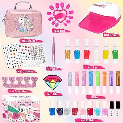 Kids Nail Polish Set for Girls, Nail Art Kit with Nail Dryer & Polish Pen,  Non-Toxic Peel-Off Quick Dry Nail Polish for Kids, Birthday Christmas Gift  for Kids Ages 6-12 - Yahoo