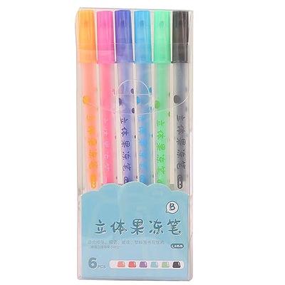 Dacono 3D Jelly Gel Ink Pens, 12 Colored Gel Pen Set, Jelly Ink Pens 1.0mm  Bold Gel Ink Pens Coloring Markers DIY Fluorescent Painting Pen - Yahoo  Shopping