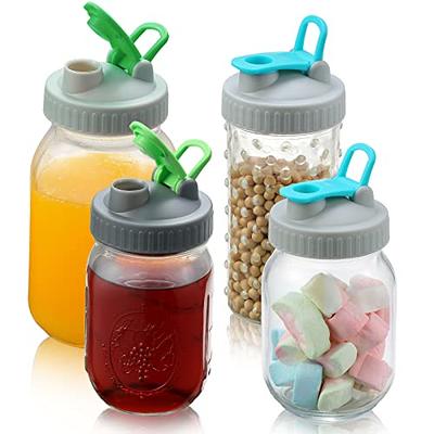 Mason Jar Lids with Pour Spout Lid Without Flap