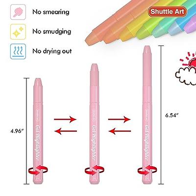 Shuttle Art Bible Highlighters and Pens No Bleed, 12 Dusty Colors Gel Highlighters No Bleed Through, Bible Journaling Supplies, Great for Journaling