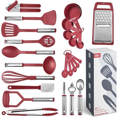 Classic Cuisine Stainless Steel and Silicone Kitchen Utensil (Set of 7)  HW031028 - The Home Depot