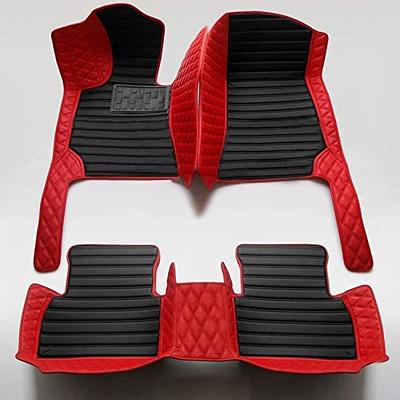 GGBAILEY Ford Fusion Black with Red Edging Carpet Car Mats/Floor