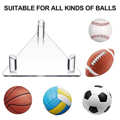 Acrylic Ball Stand Porable Display for Basketball Football Soccer Rugby  Bowling