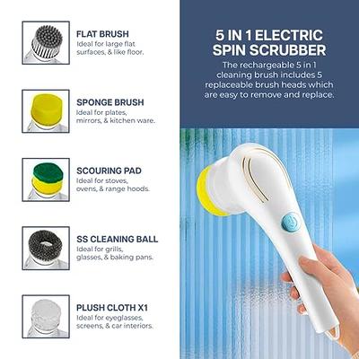 ZZ Life Electric Scrubber, Handheld Cleaning Brush, Includes 5 Replaceable  Heads, Bathroom, Kitchen, Floor, Dish, Shoe, Glass - Multifunctional Home  Accessory - Yahoo Shopping