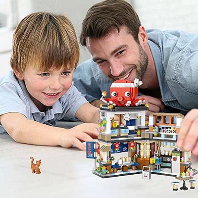  QLT Japanese Street View Takoyaki Shop Mini Building Blocks,  MOC Creative Japanese Toys for Girls 6-12 Years Old, 722 Pcs Simulation  Architecture Construction Toy, Gift Idea for Kids Adults : Toys