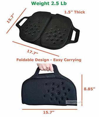 Tektrum Thick Orthopedic Cool Gel Seat Cushion with Cooling Vents for Wheelchair, Office, Home, Car