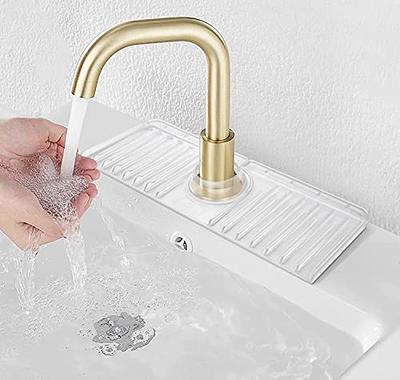 2 Pack Faucet Mat for Kitchen Sink, LOPNUR 24 inch Long Kitchen Sink Splash  Guard Behind Faucet, Thicken Sponge Microfiber Faucet Absorbent Mat