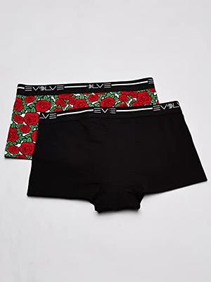 Evolve Men's Cotton Stretch No Show Trunk Underwear Multipack, Black/Rose  Patch, Medium - Yahoo Shopping