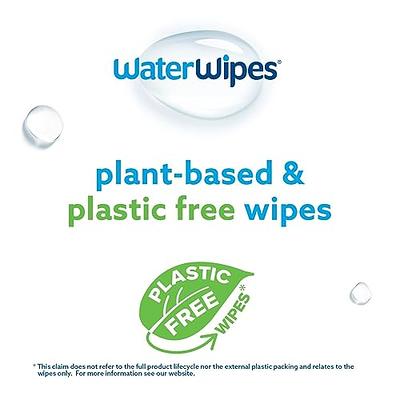 WaterWipes Plastic-Free Textured Clean, Toddler & Baby Wipes, 99.9% Water  Based Wipes, Unscented & Hypoallergenic for Sensitive Skin, 240 Count (4