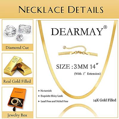 DEARMAY Gold Herringbone Necklace for Women Dainty Gold Necklace for Women  Simple Gold Chain Choker Necklace for Women Minimalist Thin Snake Chain  Necklaces for Teen Girl Gifts - Yahoo Shopping