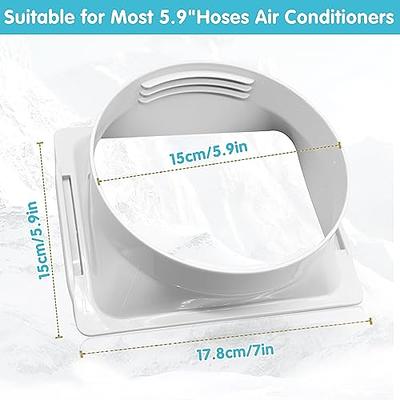 Carkio 5.9 Inch Portable Air Conditioner Exhaust Hose Coupler AC Hose  Window Seal Kit Connector Round Mobile Air Conditioning Accessories  Compatible with LG and All Major Brands : : Home & Kitchen