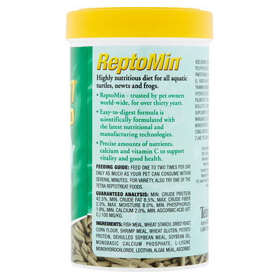 Tetra ReptoMin Floating Food Sticks For Aquatic Turtles Newts and