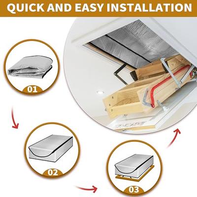 Attic Tent Insulation Cover with Zipper 25X54X11 Attic Stairway  Insulation Cover and Attic Door Insulation to Insulate Attic Access Door  Opening All-in-One Solution - Yahoo Shopping