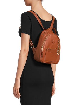 Time and Tru Women s Ruby Backpack Cognac Yahoo Shopping