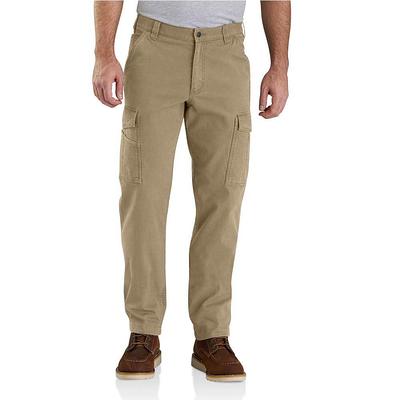 Soojun Men's Cotton Relaxed Fit Full Elastic Waist Twill Pants