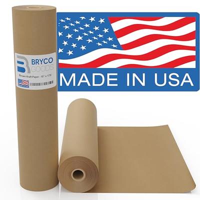 Made in USA Brown Kraft Paper Jumbo Roll 30 x 2400 (200ft) Ideal for Gift Wrapping Art Craft Postal Packing Shipping Floor Protection