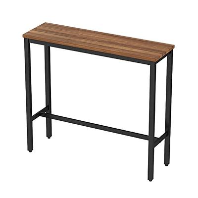  QQXX Industrial Bar Height Table,Solid Wood Bar Top Table  Narrow Bar Table,Rectangular Pub Tables Tall Counter Height Table,Live Edge  Dining Table Kitchen Table,No Stool(78.7, Brown) : Home & Kitchen