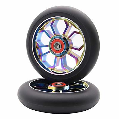 FREEDARE Scooter Wheels 100mm with Bearings Scooter Replacement Wheels  100mm Kick Scooter Wheels Set - Yahoo Shopping